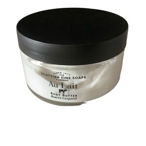 The Scottish fine soaps AU LAIT body butter 7 oz/200ml glass jar